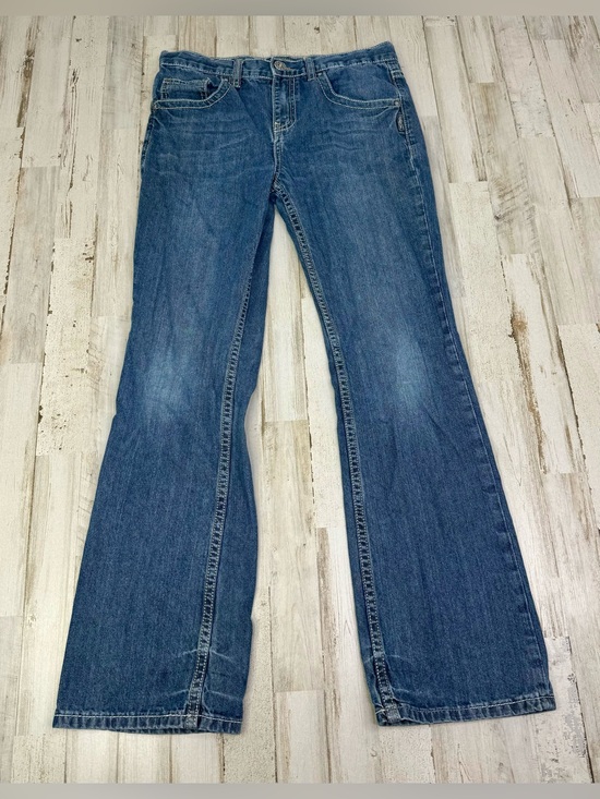 Silver Jeans Denim - Silver Jeans Womens 14 (29x29) Zane Straight Fit Mid Rise Dark Wash Denim